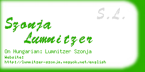 szonja lumnitzer business card